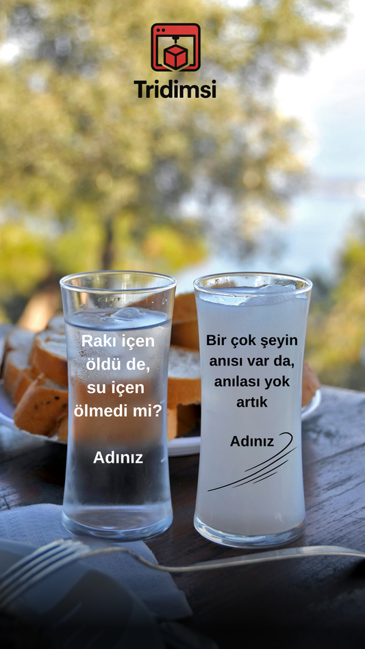 Özel Tasarım Rakı Kadehi